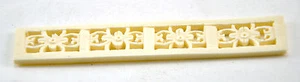 2 x Vintage Oriental Bone Carved Style Bead Disc Charm Pendant Craft Long Flower - Picture 1 of 1