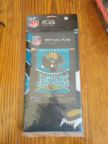 Jacksonville Jaguars Flag 27x37 Vertical Indoor Or Outdoor Use! Cover