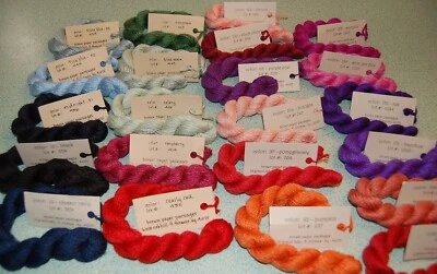 Silk & Ivory Thread 50% Silk, 50% Merino Wool Yarn 28.8 yards sold by skein - Image 1 of 4