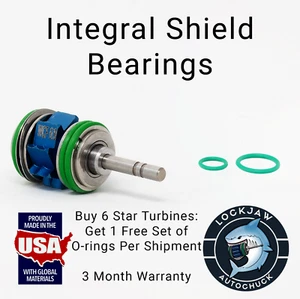 6 Star Dental 430 SWL Turbines LubeFree Ceramic Integral Shield 3 Month Warranty - Picture 1 of 4