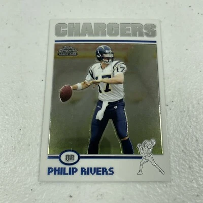 🔥 Philip Rivers • Tarjeta de novato Topps 2004 cromada #230 • RC • Cargadores 17 Foto 1 de 2