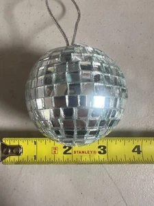 Discokugel Weihnachtsschmuck Glas 2 1/4" verspiegelt - Bild 1 von 2
