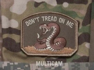 Milspec Monkey MSM Morale Patch Nylon - Don't Tread On Me -MULTICAM / Arid - NEW - Picture 1 of 6