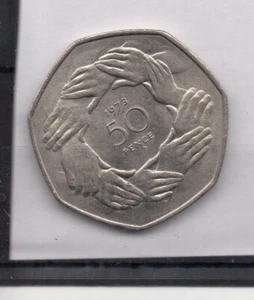 GB - Coin  (C117)  Elizabeth -  1973 - fifty pence - Picture 1 of 1