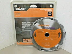 Evolution 7-1/4" Fiber Cement Circular Saw Blade TCT 20mm Bore 6 Tooth - Picture 1 of 8