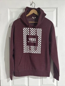 Vans Herren weinrot Langarm Pullover Kapuzenpullover Größe M - Bild 1 von 6