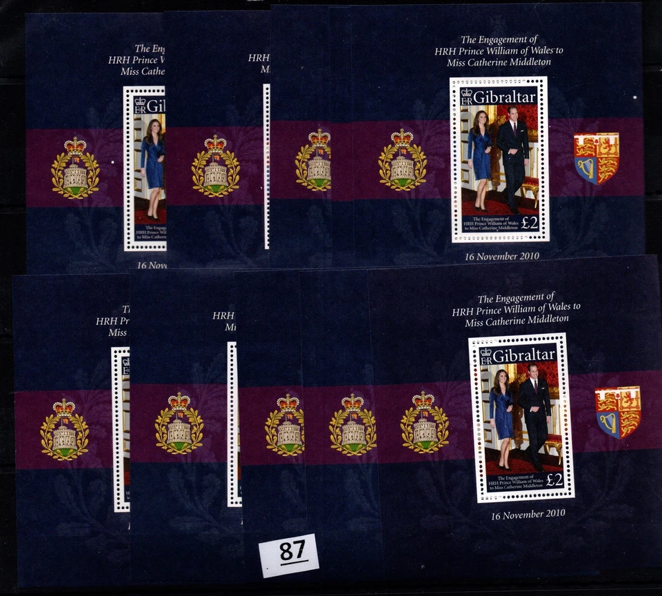 + 10X GIBRALTAR - MNH - GENTE FAMOSA - PRÍNCIPE GUILLIAM - REAL Foto 1 de 1