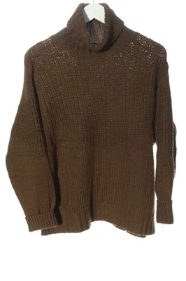 MANGO BASICS Jersey de cuello alto Mujeres Jersey Talla EU 38 marrón look casual - Imagen 1 de 4