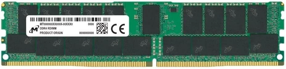 Micron 2 x 32GB DDR4 RDIMM 3200MHz ECC 2Rx8 CL22 Server RAM 💾 - Image 1 of 2