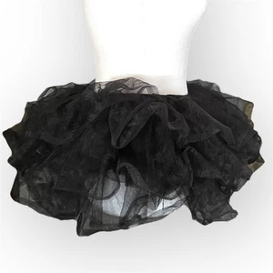 Schwarz Tüll Tutu Rock Lagenlook Flauschig Kostüm Ballett Tanz Party Cosplay Erwachsene - Bild 1 von 4