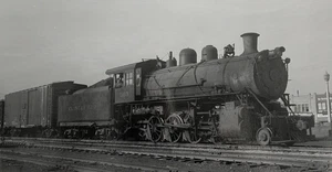 Vintage Black & White Train Photo CC&O 303 Locomotive 8x5 Vollrath Print 1949 - Picture 1 of 3