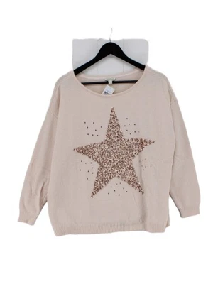 Jersey para mujer Monsoon XL rosa viscosa con poliéster, nailon, lana Foto 1 de 4