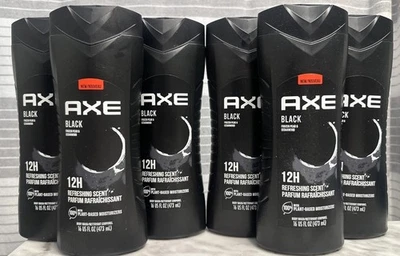 6 Pack: Axe For Men Body Wash, Black Frozen Pear & Cedarwood, 16 oz - Image 1 of 4