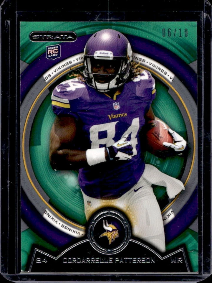 2013 Topps Strata Cordarrelle Patterson RC Green Rookie #6/10 Vikings - Image 1 of 2