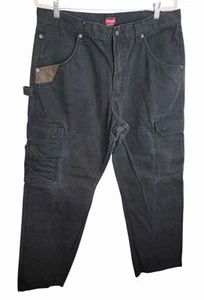 Wrangler Rugged Wear schwarze Cargo Arbeitshose für Herren - Größe 36/30 - Bild 1 von 9