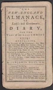 American Revolution era / New England Almanack or Lady's and Gentleman's 1st ed - Imagen 1 de 1