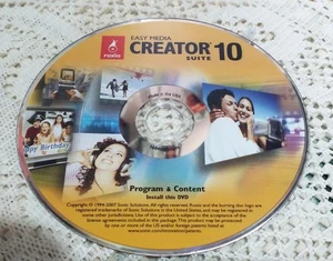 Roxio Easy Media Creator Suite 10 Program & Content Windows XP Vista - Picture 1 of 5