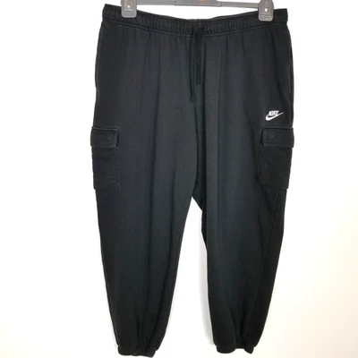 Pantalones cargo Nike Sportswear Club polar para hombre talla 2XL negros deportivos gimnasio cómodos Foto 1 de 4
