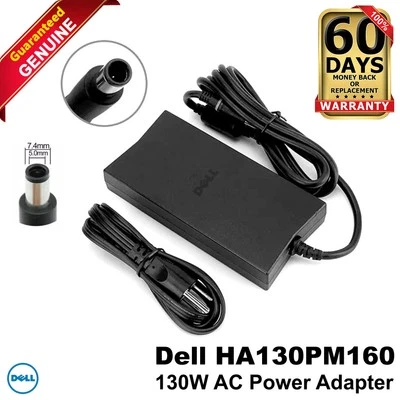 Dell Latitude E6540 130W Slim AC Adapter 19.5V 7.4mmx5.0mm Tip HA130PM160 6G99N - Image 1 of 4