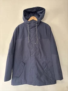 Mens Seasalt Horizon Waterproof Coat Mid Length Navy Blue Size M VGC - Picture 1 of 16