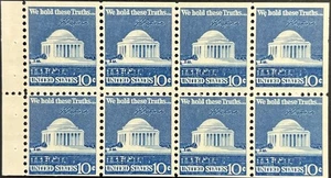 United States, Scott #1510c, 10c Booklet Pane, Lincoln Memorial, MNH, F-VF - Picture 1 of 2