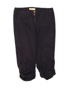 MICHAEL KORS Womens Straight Capri Trousers US 6 Medium W32 L20 Navy Blue DI35 - Picture 1 of 3