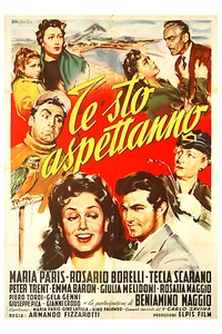manifesto 2F film TE STO' ASPETTANNO Maria Paris Rosario Borelli 1958 - Foto 1 di 1