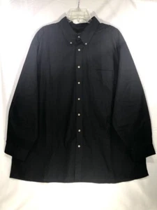 Harbor Bay Mens Size 2XL Black Button Down Short Sleeve Shirt - Picture 1 of 6