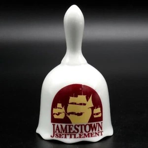 Campana ricordo insediamento Jamestown da collezione in ceramica alta 3 1/4 pollici - Foto 1 di 6