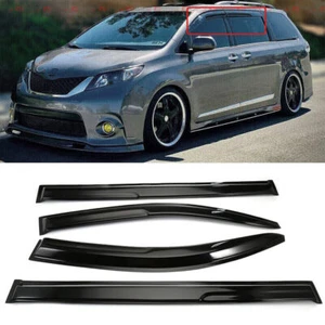 For Toyota Sienna 2011-2020 Window Visors Vent Sun Shade Rain Deflector Guards - Picture 1 of 15