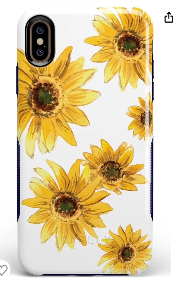 IPhone XS casely Iphone Case Sunflowers  Bright Yellow white Floral - Image 1 of 4