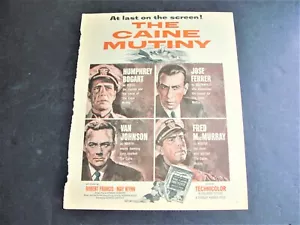 The Caine Mutiny-1954 film-Humphrey Bogart, José Ferrer-Page Movie Ad. - Picture 1 of 2