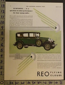 1929 REO MASTER FLYING CLOUD SPORT SEDAN LANSING MICHIGAN MOTOR CAR AUTO ADUA91 - Picture 1 of 1