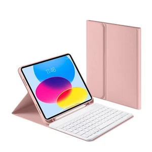 Laetass Étui avec clavier pour iPad 10 génération 109" 2022 clavier magnétiqu... - Zdjęcie 1 z 8