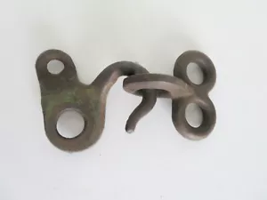 Artículo único de gancho y ojo de hierro fundido industrial vintage - Imagen 1 de 14
