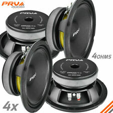4 altavoces PRV Audio 6MB200-4 graves medios audio para automóvil de 6,5" 4 ohmios 6 MB PRO 800 vatios