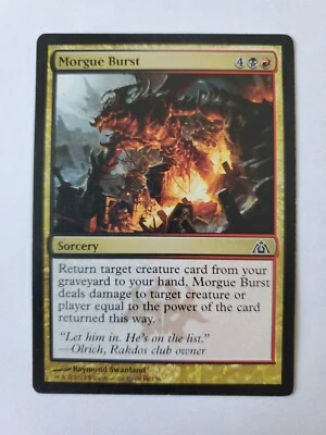 MTG Magic The Gathering Card Morgue Burst Sorcery Dragon's Maze 2013 - Image 1 of 2