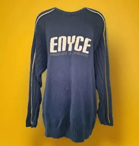 Vintage Enyce Pullover Herren 2XL Blau Pulli Spell Out Streetwear Y2K Hip Hop Grunge - Bild 1 von 9