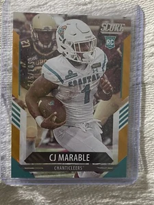 2021 Score Football CJ Marable LAVA Parallel RC Rookie Card #398 #’d 507/575 SP - Picture 1 of 1