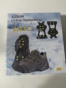 XZSUN Ice Cleats Traction Snow Grips for Boots Shoes Med..4-8 - Picture 1 of 3