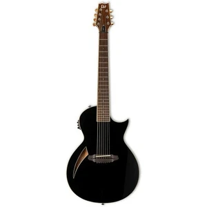 ESP LTD TL-7 Black Thinline 7-String Acoustic-Electric Guitar B-Stock - Picture 1 of 4