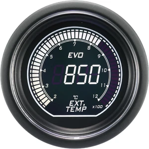 Pirómetro digital EVO 52 mm EGT medidor de temperatura de gases de escape °C blanco verde LCD - Imagen 1 de 8