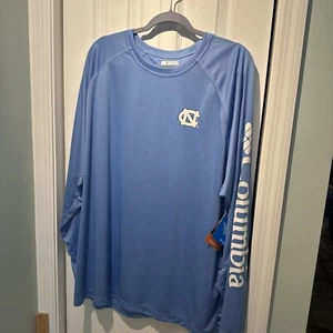 Columbia Long Sleeve Shirt For Men-University of North Carolina Logo-Size 2XL - Picture 1 of 9