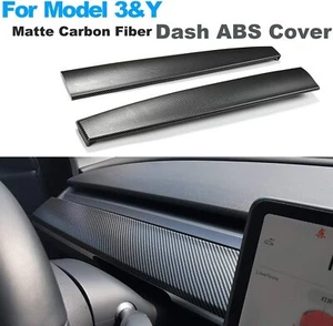 Dashboard Cover Wrap for Tesla Model 3 Y Accessories Car Center Console Trim - Picture 1 of 9