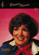 1992 ACM COUNTRY CLASSICS BONNIE OWENS #5 COLLECT-A-CARD