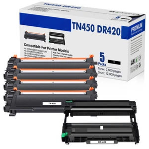 DR420 Drum or TN450 Toner for Brother HL-2270DW 2240D MFC-7240 DCP-7065DN Lot - Picture 1 of 24