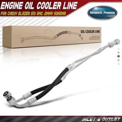 Engine Oil Cooler Hose Assembly for Chevy Blazer S10 GMC Jimmy Sonoma V6 4.3L - Image 1 of 4