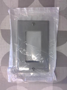 Leviton 80401-NGY 1 Gang Dekorator Kunststoff Wandplatte, grau **kostenloser Versand** - Bild 1 von 2
