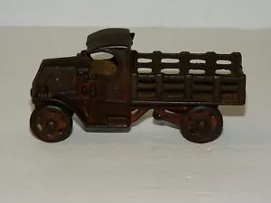 A.C. WILLIAMS CAST IRON STAKE MACK TRUCK 4 3/4" LONG 1930 ERA - Picture 1 of 6