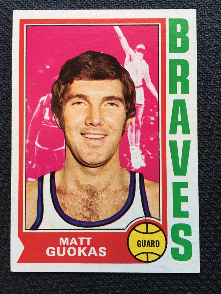 1974-75 Topps Basketball - # 117 Matt Guokas - Braves - NM - Image 1 of 2